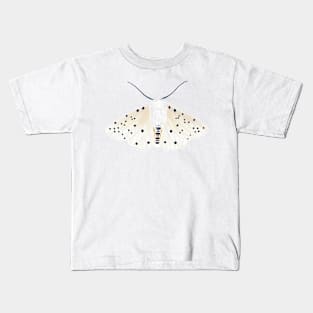 White Ermine Moth, Insect, Fluffy, Black and White Kids T-Shirt